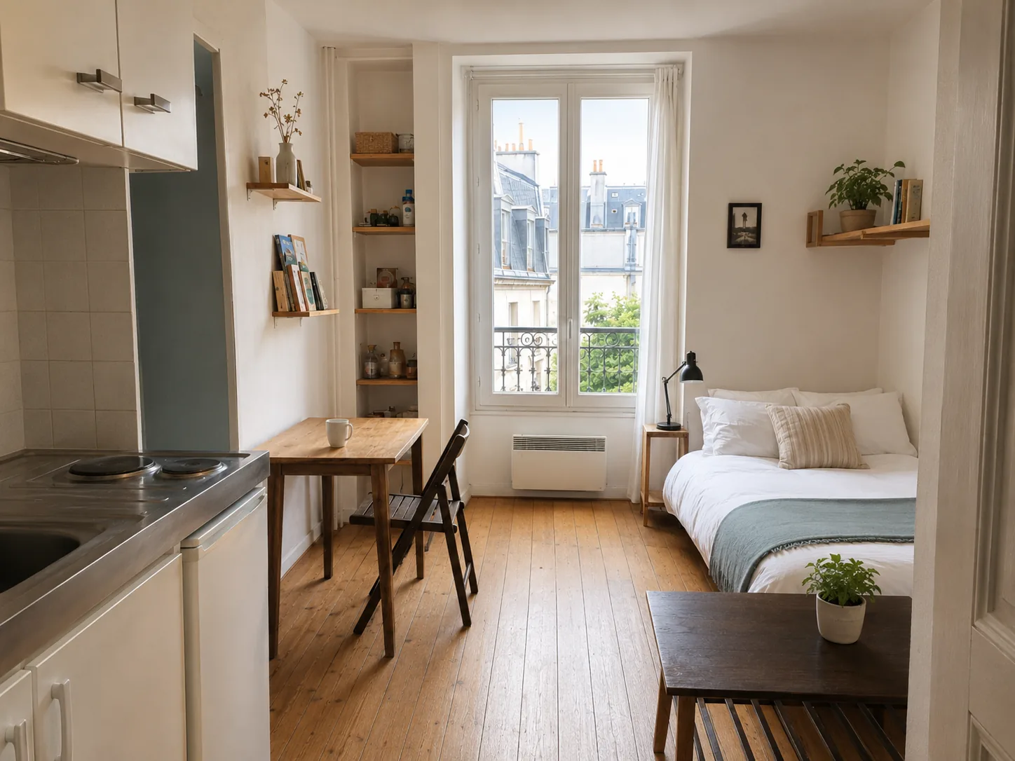 État des lieux au retour — Paris 14e, T2 50 m²